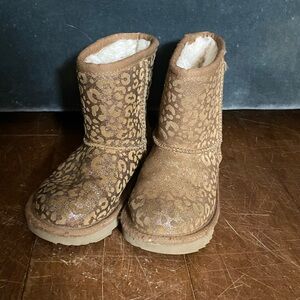 UGG Tan Leopard Print Boots